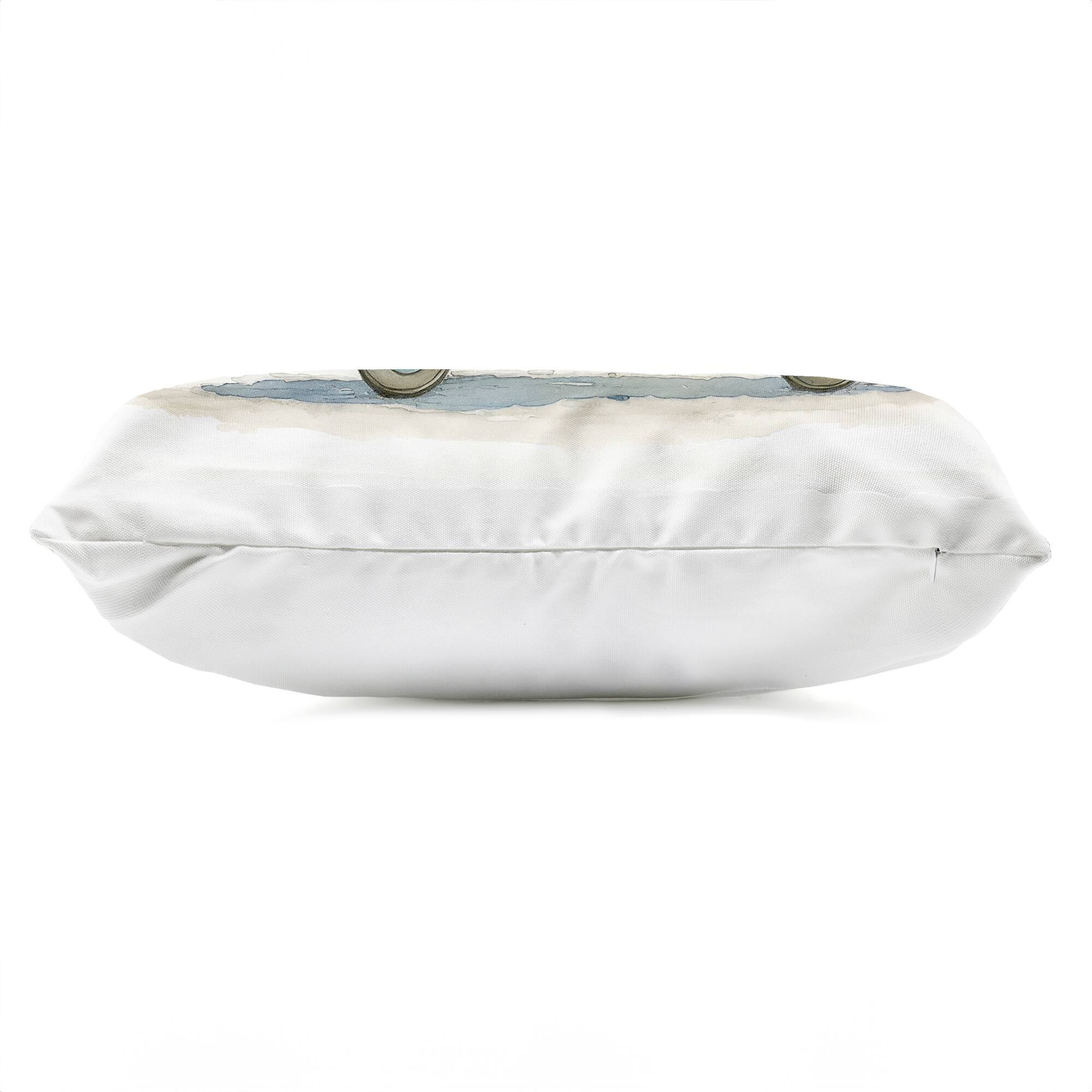 Stupell Industries 14" x 20" Retro Ice Cream Truck Outdoor Print Throw Pillow